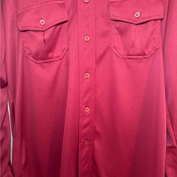 Lucien Piccard Men’s Shirt Size M Burgundy Button Down Long sleeve, Casual, Fall - Picture 4 of 12